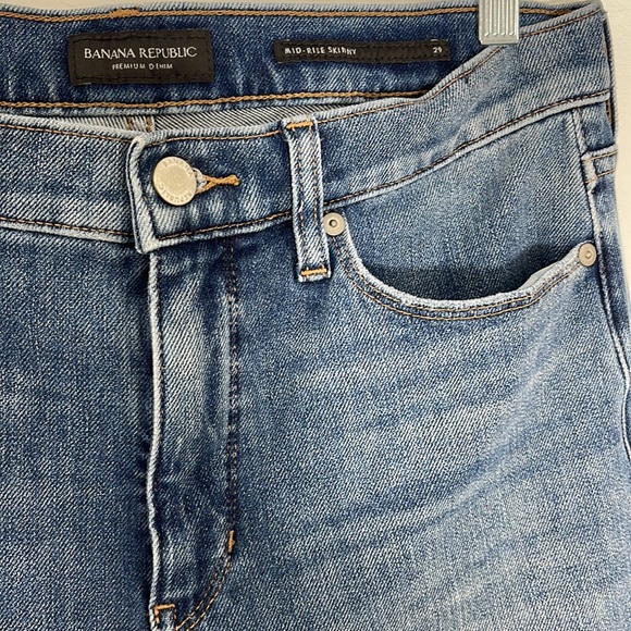 Banana Republic Mid-Rise Skinny Jeans Size 29 - Picture 2 of 8